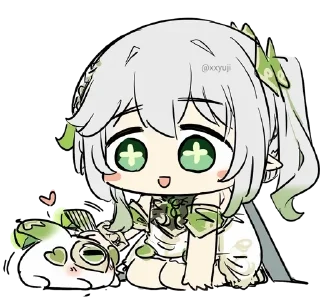 🐰 emoji Nahida • @xxyuji • @Grup_Anime_Chat Telegram sticker 14 of 80