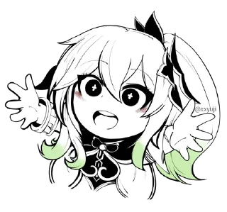 🤩 emoji Nahida • @xxyuji • @Grup_Anime_Chat Telegram sticker 19 of 80