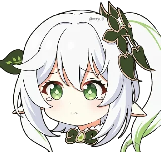 😢 emoji Nahida • @xxyuji • @Grup_Anime_Chat Telegram sticker 5 of 80