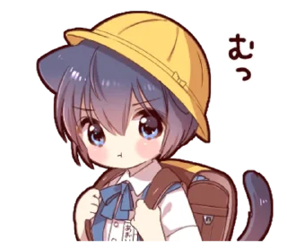 Sticker from @S0FTDEV1L going to school
