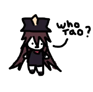 ❔ emoji Hu Tao Telegram sticker 18 of 50