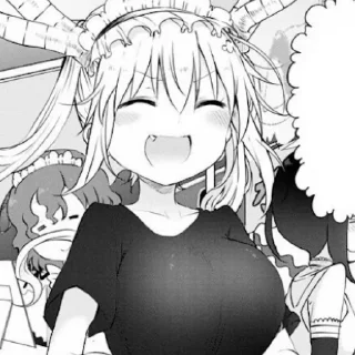🐲 emoji Kobayashi Tohru @yoasobihelp Telegram sticker 21 of 71