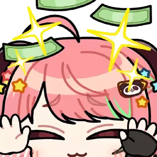 🤑 emoji 米亞甘米表情包 Vol.4 (Unofficial) Telegram sticker 19 of 25