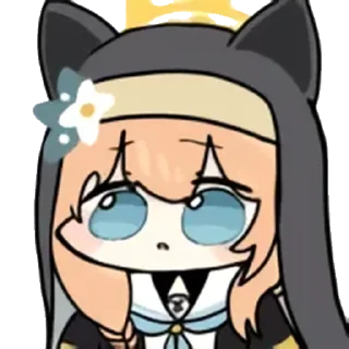 😧 emoji 蔚蓝档案 静态 圣三一 1 @tsugumi42 Telegram sticker 16 of 120