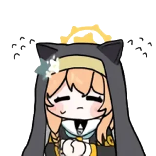 😖 emoji 蔚蓝档案 静态 圣三一 1 @tsugumi42 Telegram sticker 6 of 120