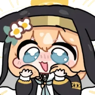 🥺 emoji 蔚蓝档案 静态 圣三一 1 @tsugumi42 Telegram sticker 22 of 120