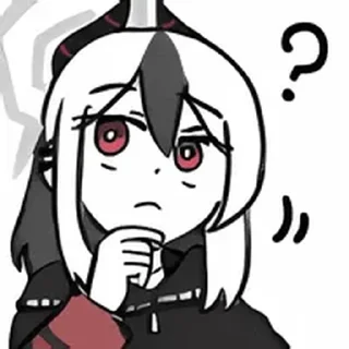 🤔 emoji 鬼方カヨコ @tsugumi42 Telegram sticker 17 of 41