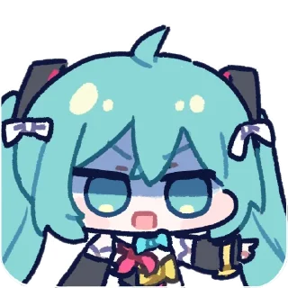 😨 emoji mikumiku @Man5say Telegram sticker 22 of 65