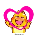 ❤️ emoji Animated Dino • @anjaspakeks Telegram sticker 6 of 36