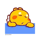 😴 emoji Animated Dino • @anjaspakeks Telegram sticker 24 of 36