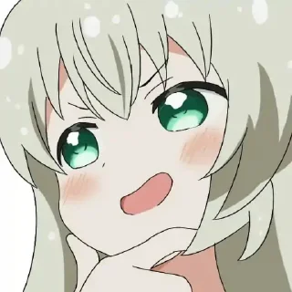 😏 emoji 這いよれ! ニャル子さん Telegram sticker 20 of 80