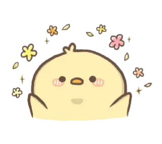 🐤 emoji ✧ @STRAWBERRYHOLIC : Lovely Ppittoo Telegram sticker 12 of 24
