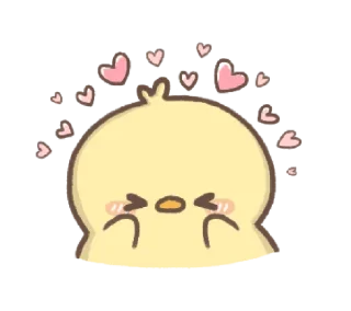 🐤 emoji ✧ @STRAWBERRYHOLIC : Lovely Ppittoo Telegram sticker 24 of 24