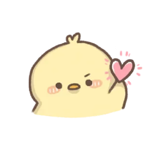 🐤 emoji ✧ @STRAWBERRYHOLIC : Lovely Ppittoo Telegram sticker 20 of 24