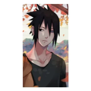 😄 emoji Uchiha Sasuke Telegram sticker 14 of 23