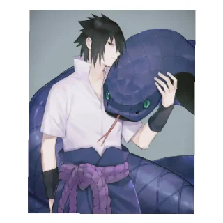 😄 emoji Uchiha Sasuke Telegram sticker 4 of 23