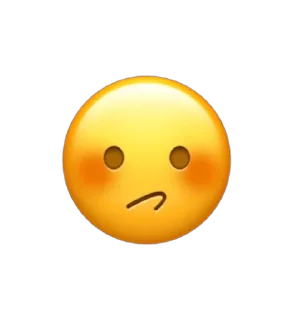 😕 emoji ⍯  𝐞𝐦𝐨𝐣𝐢 ‧໋݊   ⸒↬ @bumbblevil Telegram sticker 11 of 48