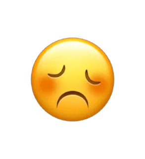 😞 emoji ⍯  𝐞𝐦𝐨𝐣𝐢 ‧໋݊   ⸒↬ @bumbblevil Telegram sticker 20 of 48