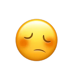 😞 emoji ⍯  𝐞𝐦𝐨𝐣𝐢 ‧໋݊   ⸒↬ @bumbblevil Telegram sticker 19 of 48