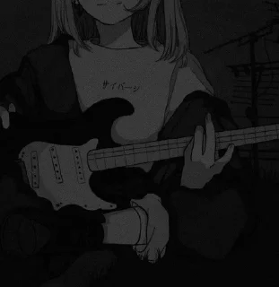 🎸 emoji ANIME STICKER PACK Telegram sticker 24 of 25