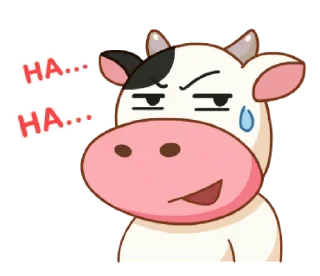 😅 emoji Momo cow vol. 2 @noustiker Telegram sticker 23 of 41