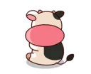 😐 emoji Momo Cow 3 Telegram sticker 16 of 19