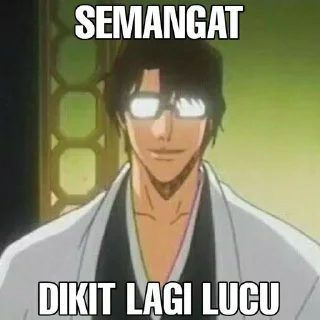 😜 emoji Aizen nyatir by: @KMMINJYEONG Telegram sticker 18 of 25