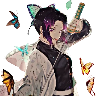 🦋 emoji @wallpaper_kid shinobu special pack  @Anime_Sticker_noob Telegram sticker 21 of 72