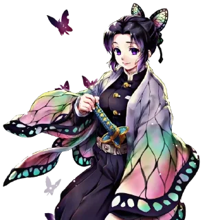 🦋 emoji @wallpaper_kid shinobu special pack  @Anime_Sticker_noob Telegram sticker 11 of 72