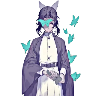 🦋 emoji @wallpaper_kid shinobu special pack  @Anime_Sticker_noob Telegram sticker 6 of 72