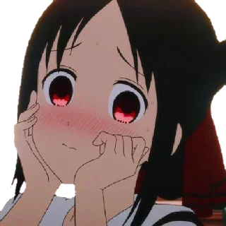 😳 emoji @wallpaper_kid @Anime_Sticker_noob kaguya special pack Telegram sticker 24 of 53