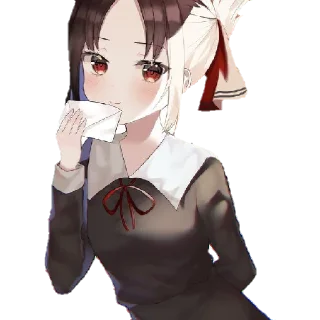 😊 emoji @wallpaper_kid @Anime_Sticker_noob kaguya special pack Telegram sticker 5 of 53