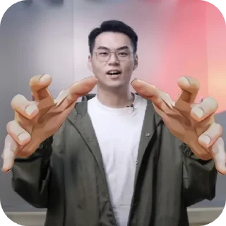 ✋ emoji Whatever the fuck this is Telegram sticker 5 of 40