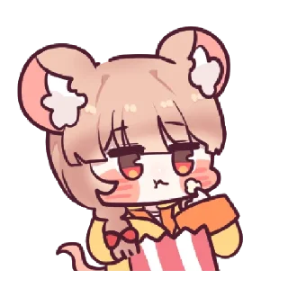 🍿 emoji @Tikelin Chu Chu Ratty Telegram sticker 20 of 24