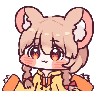 ☺️ emoji @Tikelin Chu Chu Ratty Telegram sticker 8 of 24