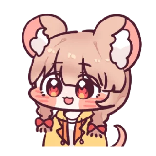 🙂 emoji @Tikelin Chu Chu Ratty Telegram sticker 16 of 24