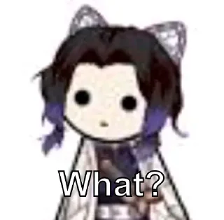 ❓ emoji Shinobu Telegram sticker 23 of 39