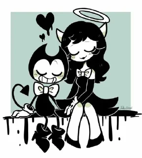 😊 emoji Bendy And The Ink Machine Telegram sticker 14 of 107