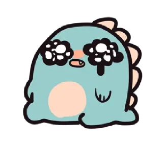 💚 emoji Cozy The Dino Telegram sticker 16 of 25
