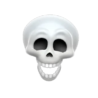 😄 emoji Skull Telegram sticker 15 of 15
