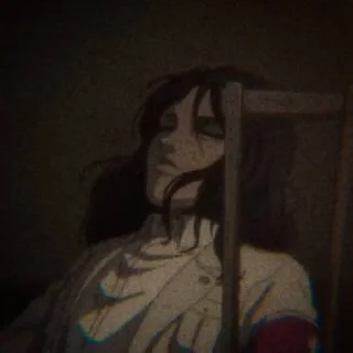 🌒 emoji pieck finger dark . @SNKnotee Telegram sticker 6 of 22