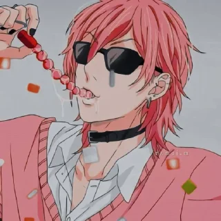 😀 emoji @stickergojo yuri ayato Telegram sticker 7 of 11