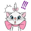 ‼ emoji Disney Marie @stickerscar Telegram sticker 11 of 24