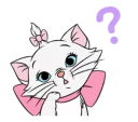 ❓ emoji Disney Marie @stickerscar Telegram sticker 9 of 24