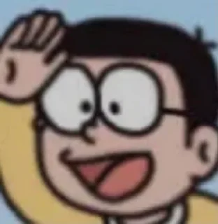 🤔 emoji のび太 Telegram sticker 8 of 12