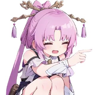 Sticker from 星穹铁道指人表情包