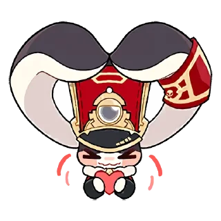 😍 emoji 崩壞 - 星穹鐵道：帕姆 Telegram sticker 21 of 33