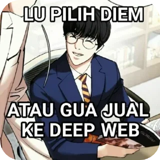 Sticker from webtoon meme