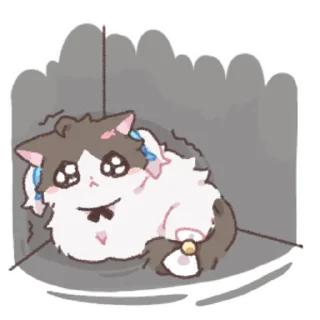 😥 emoji 子曦猫猫 Telegram sticker 7 of 16