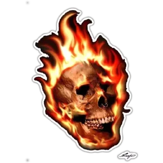 ☠ emoji ☠☠ᏦᗴᐯᏆᑎ ☠☠  The sKull ☠ Telegram sticker 19 of 83